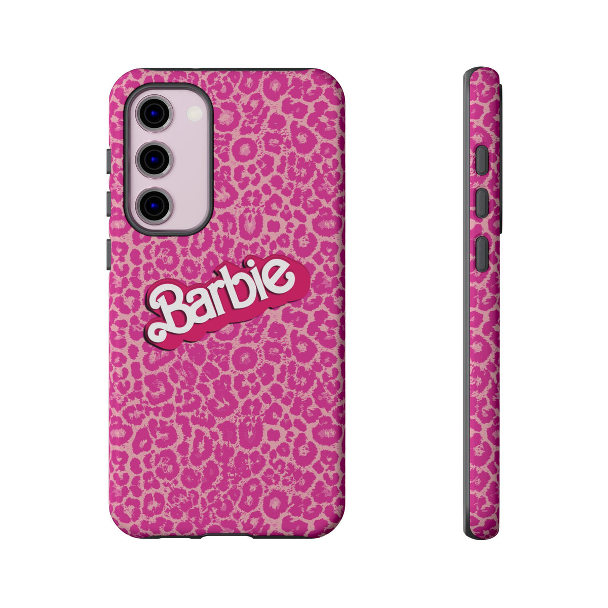 Hot Neon Pink Leopard Barb Tough Phone Case iPhone, Galaxy, or Google Pixel