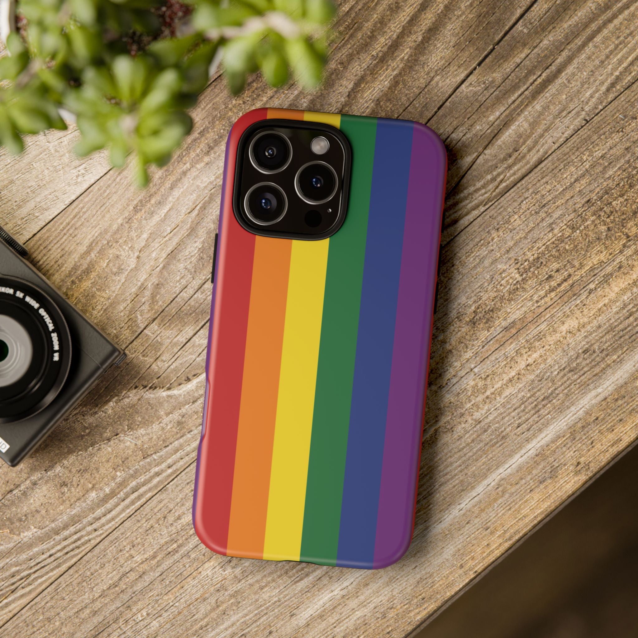 LGBTQ Rainbow Flag Tough Phone Case for iPhone, Galaxy, or Google Pixel