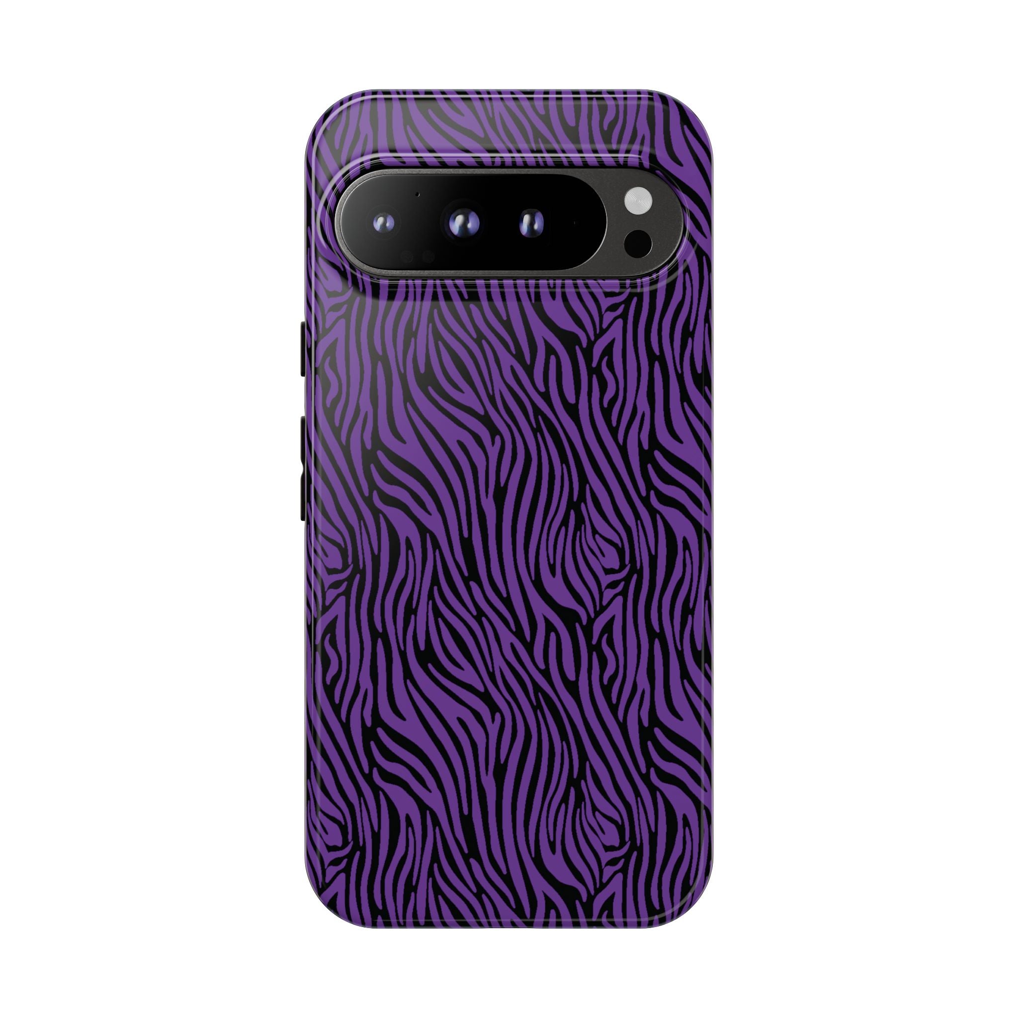 Purple Zebra Tough Phone Case for iPhone, Galaxy, or Google Pixel