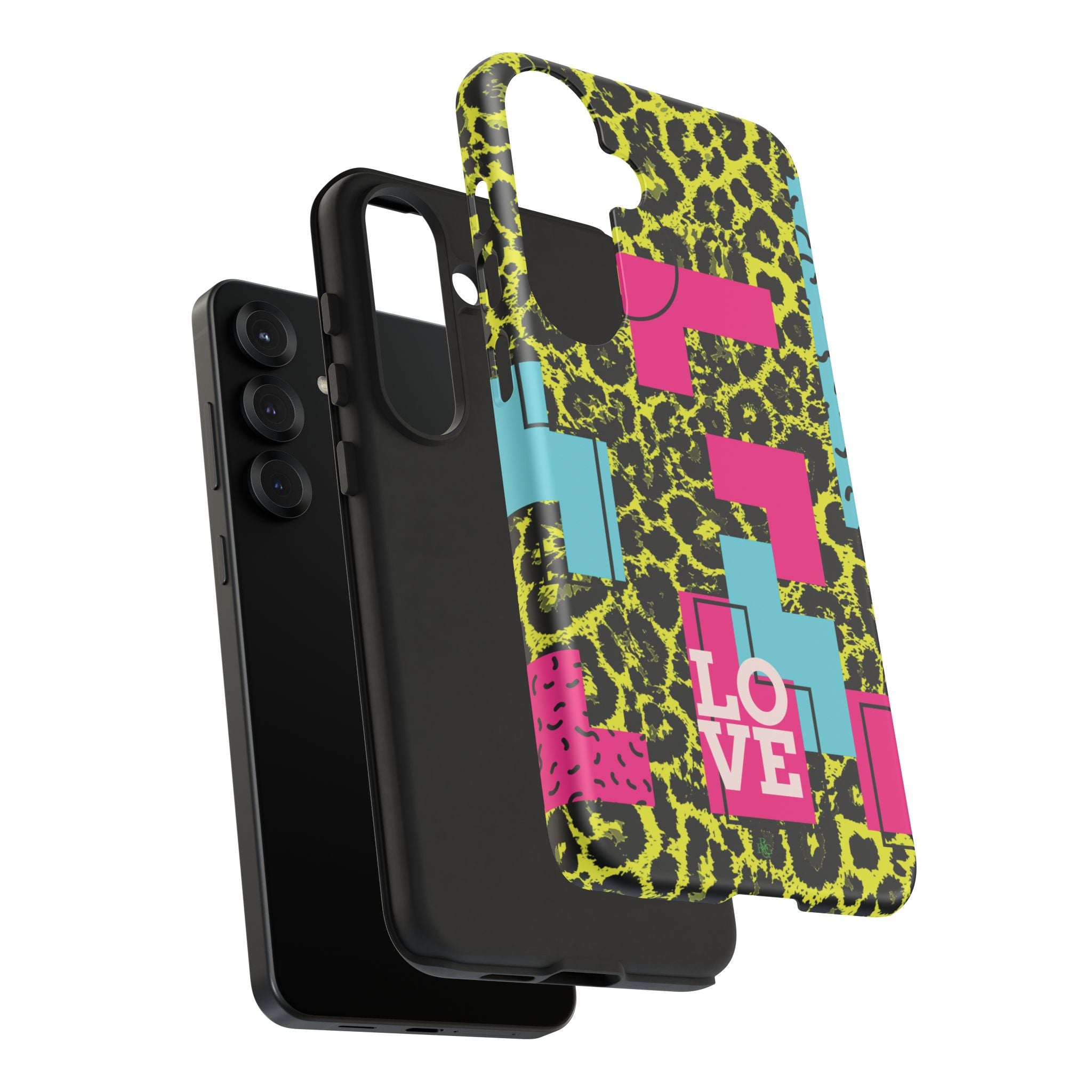 LOVE Neon Yellow RG Phone Case iPhone, Galaxy and Google Tough Cases