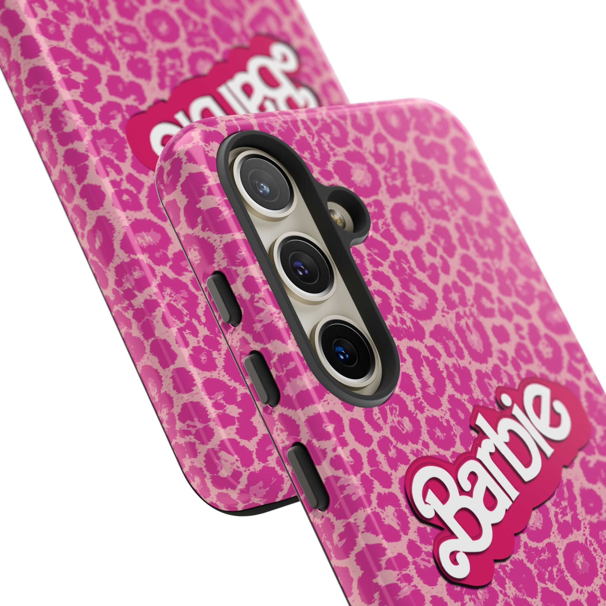 Hot Neon Pink Leopard Barb Tough Phone Case iPhone, Galaxy, or Google Pixel