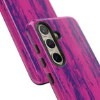 Pink Purple Wood Print Tough Phone Case iPhone, Galaxy, or Google Pixel