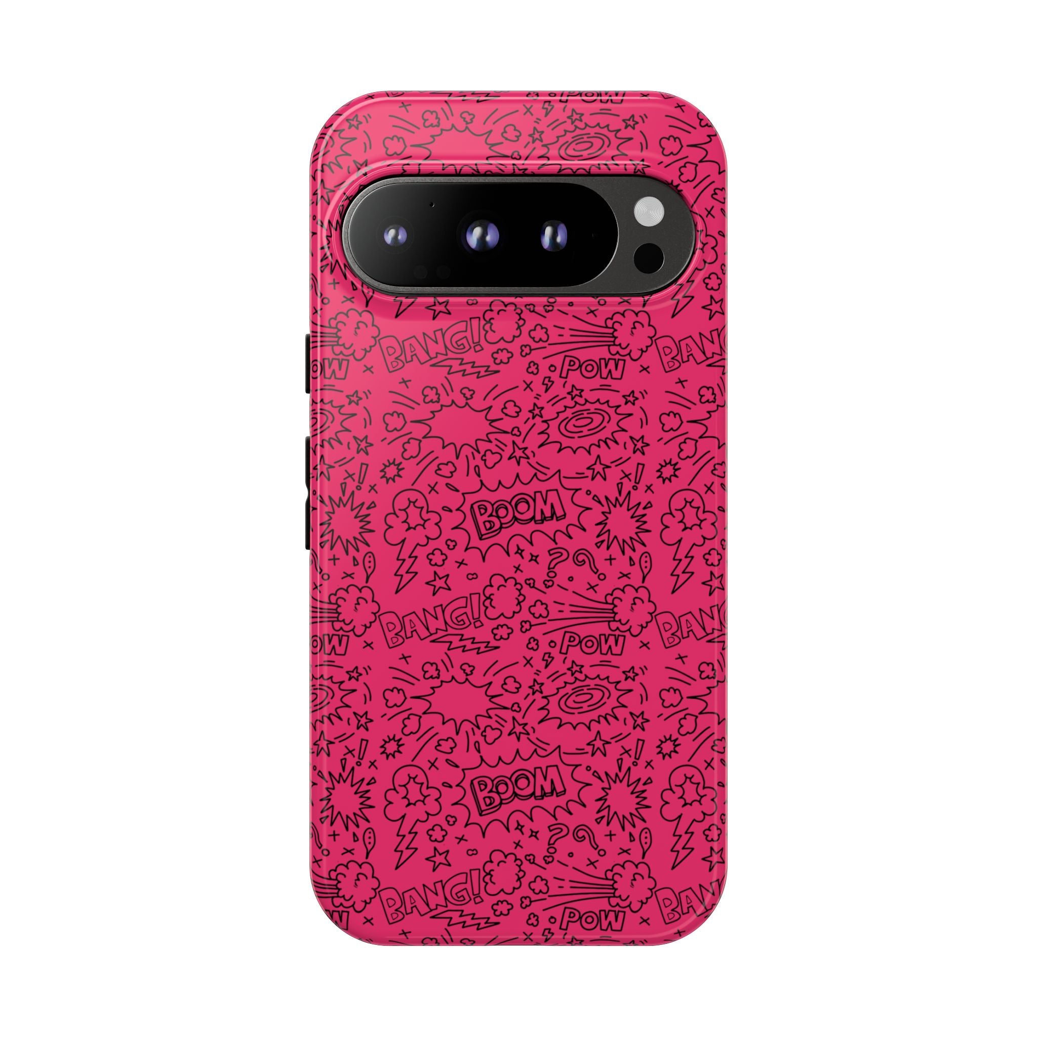 Pink Wow Tough Case for iPhone, Galaxy, or Google Pixel