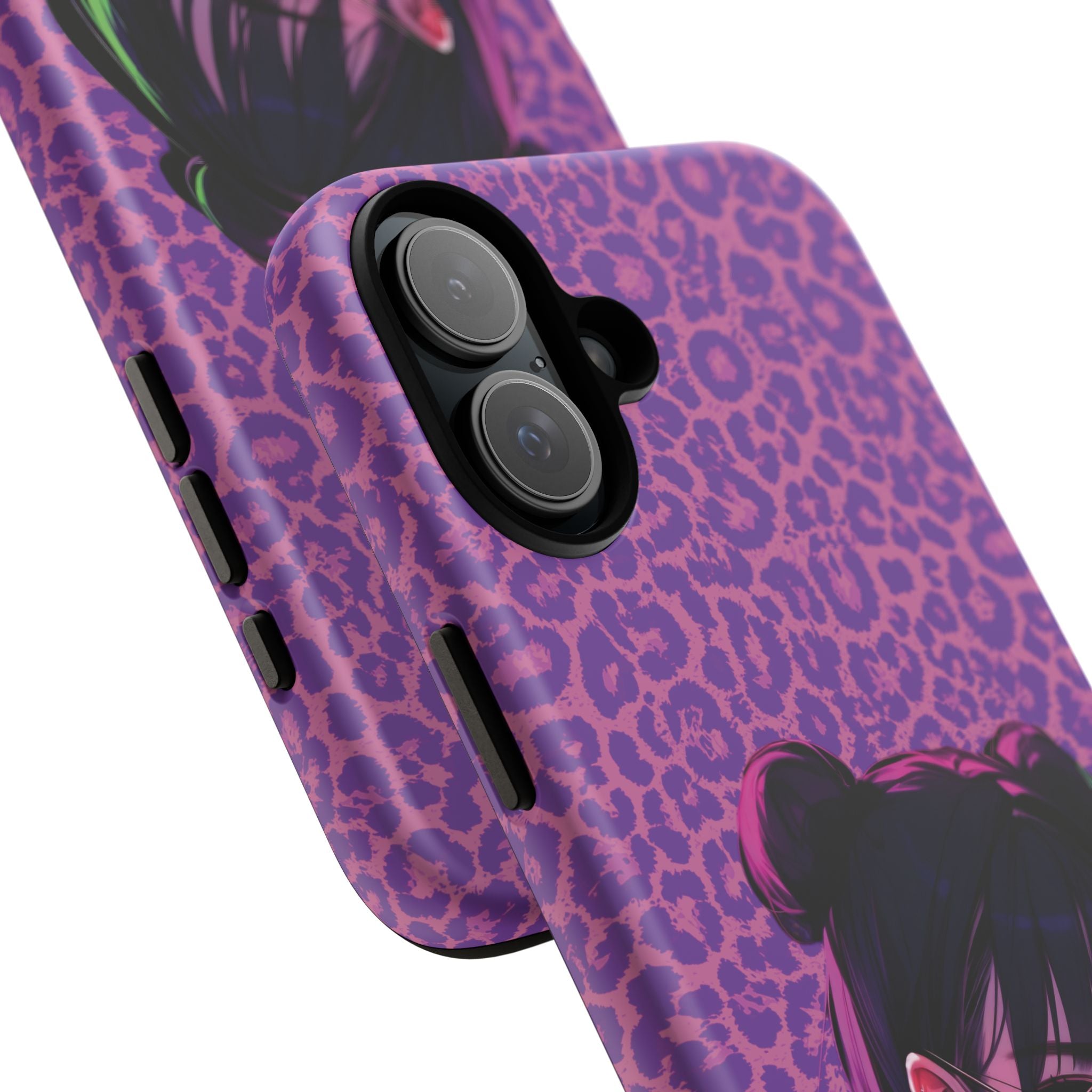 Purple Pink Leopard Kz iPhone, Galaxy and Google Tough Cases