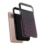 Colorful Leopard Tough Phone Case for iPhone, Galaxy, or Google Pixel