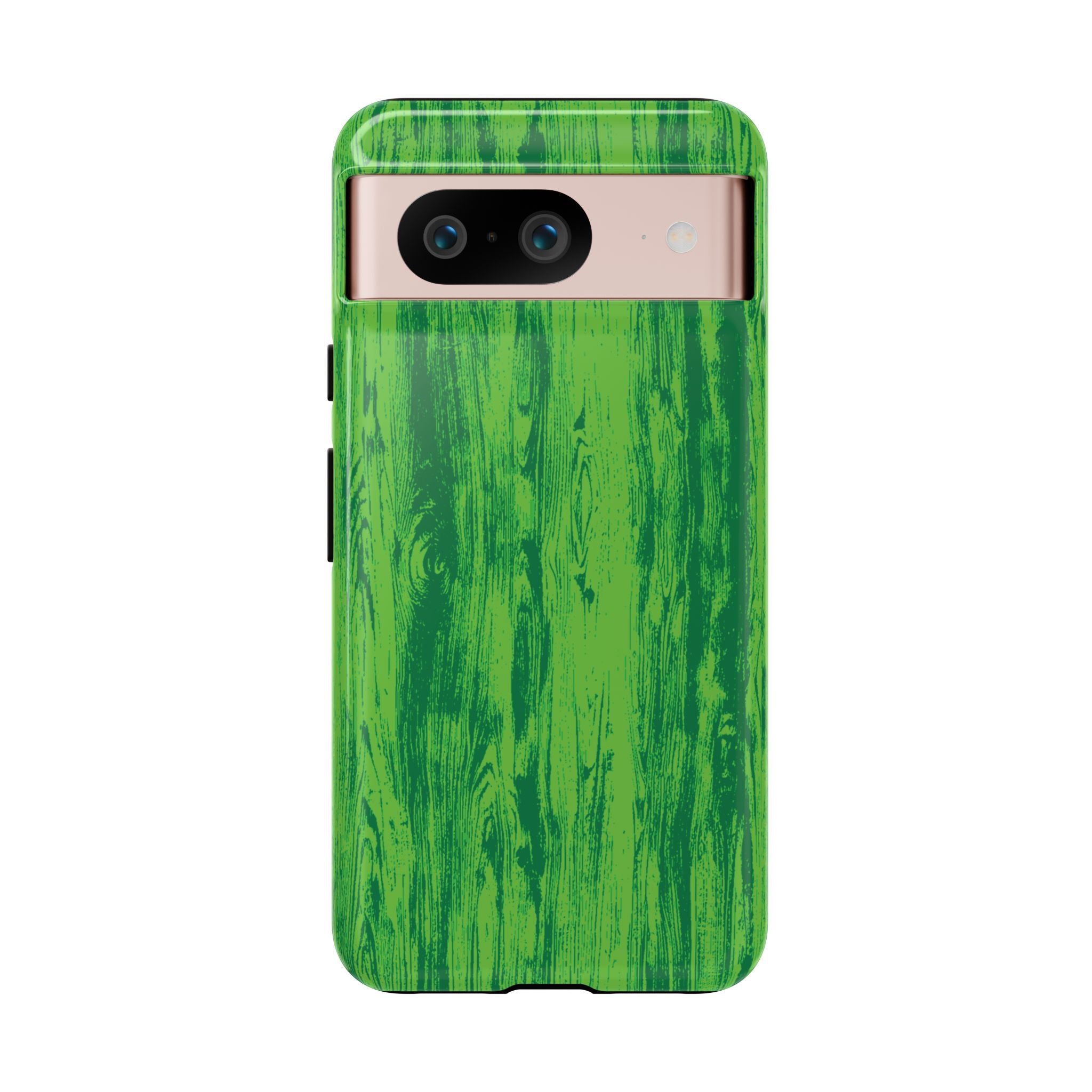 Neon Green Wood Tough Phone Case iPhone, Galaxy, or Google Pixel
