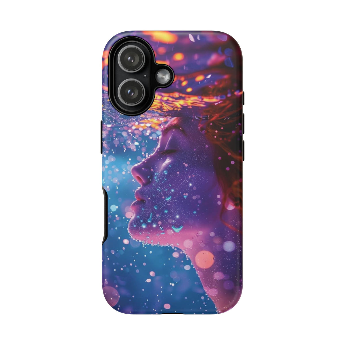Meditating Underwater Tough Phone Case for iPhone, Galaxy, or Google Pixel