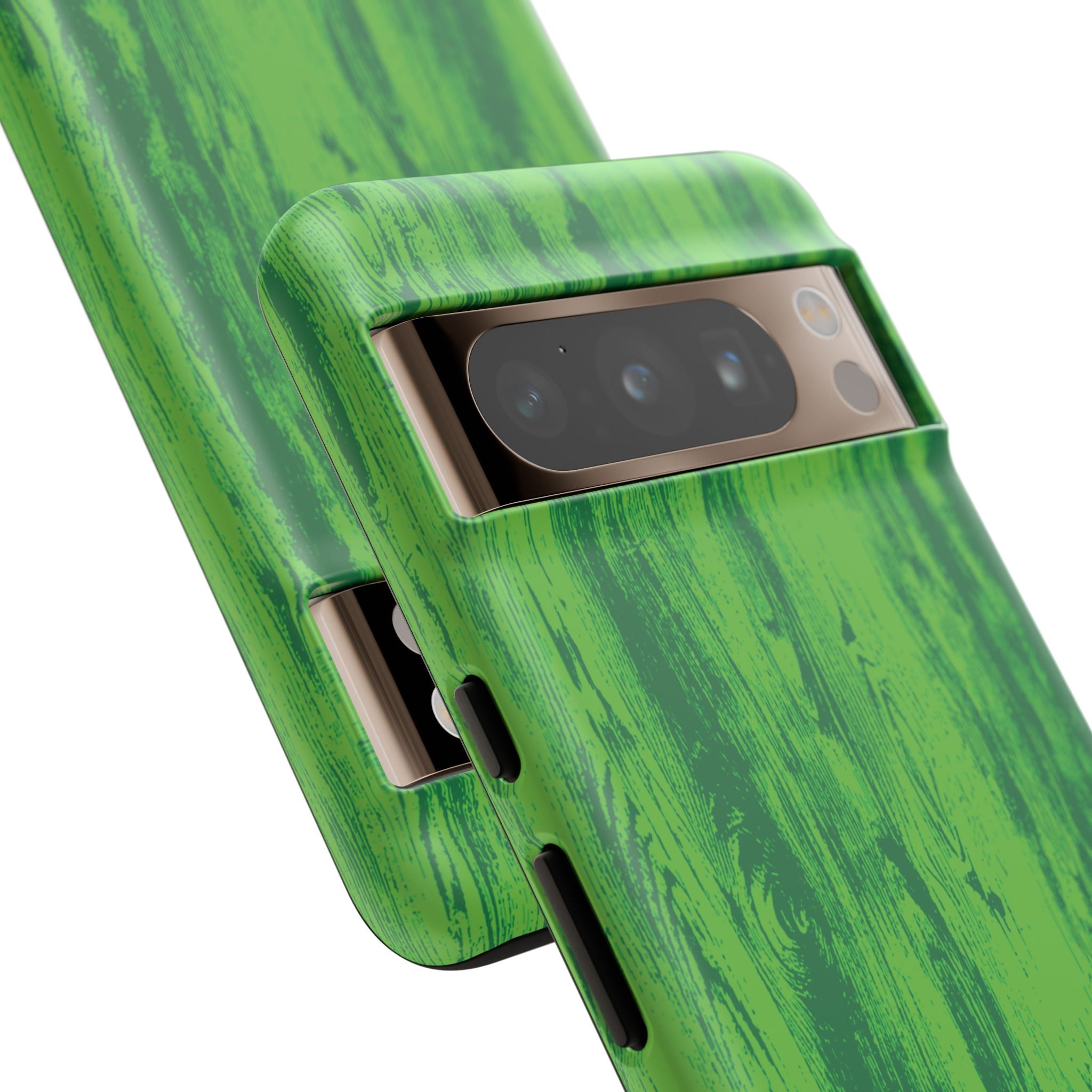 Neon Green Wood Tough Phone Case iPhone, Galaxy, or Google Pixel