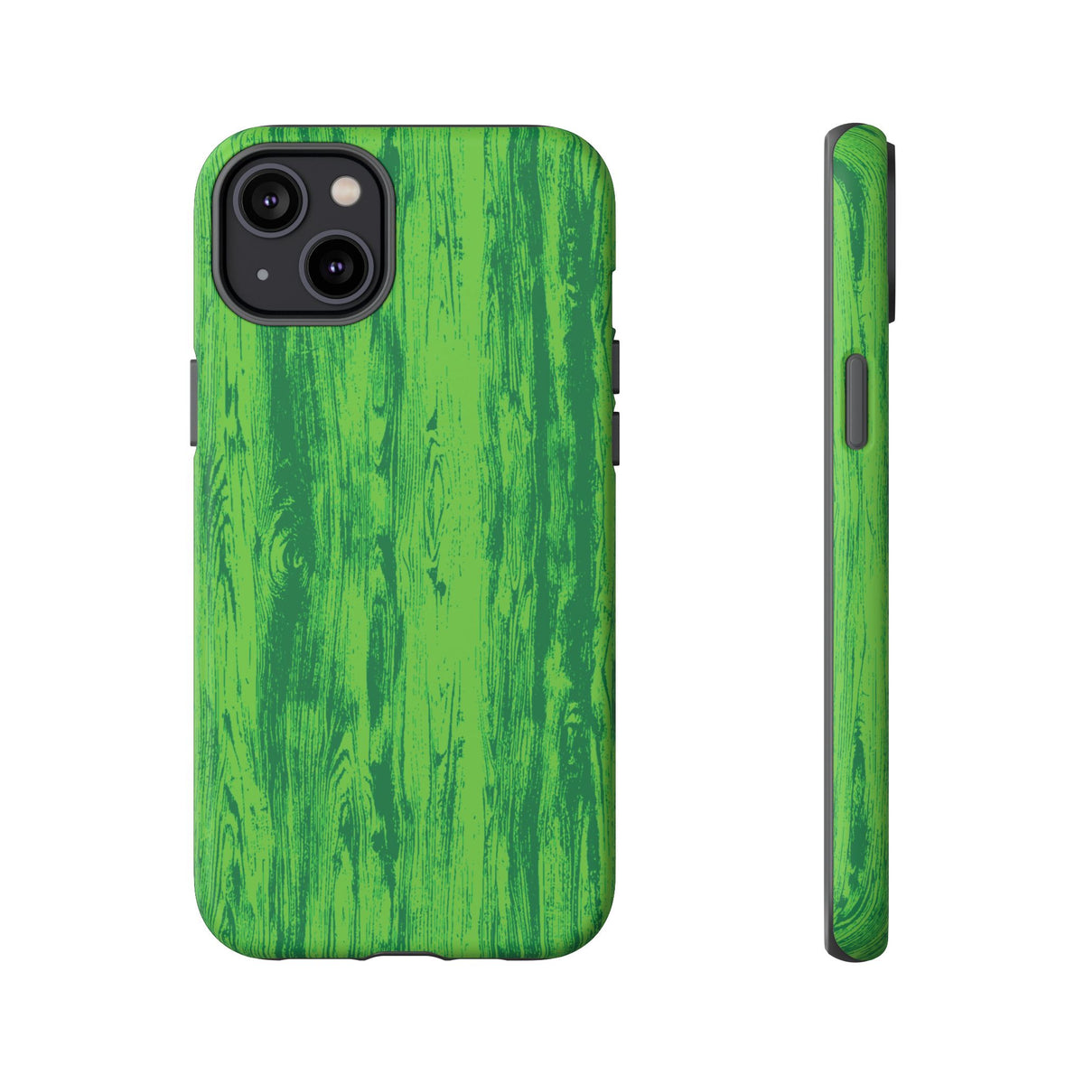 Neon Green Wood Tough Phone Case iPhone, Galaxy, or Google Pixel