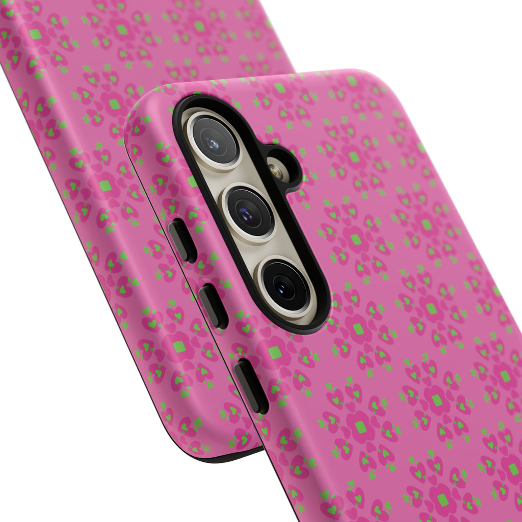 Floresta Heart Pink Tough Phone Case iPhone, Galaxy, or Google Pixel