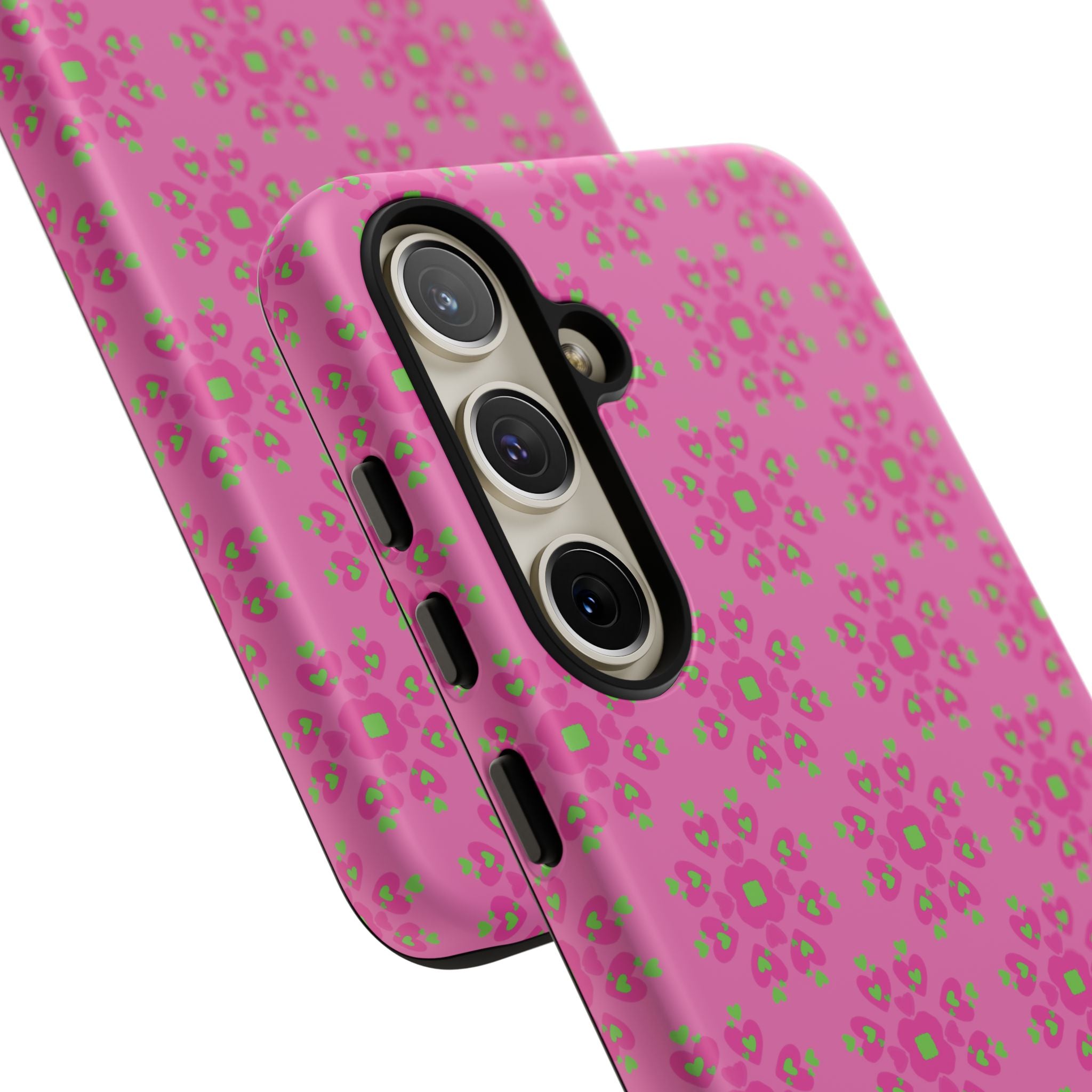 Floresta Heart Pink Tough Phone Case iPhone, Galaxy, or Google Pixel
