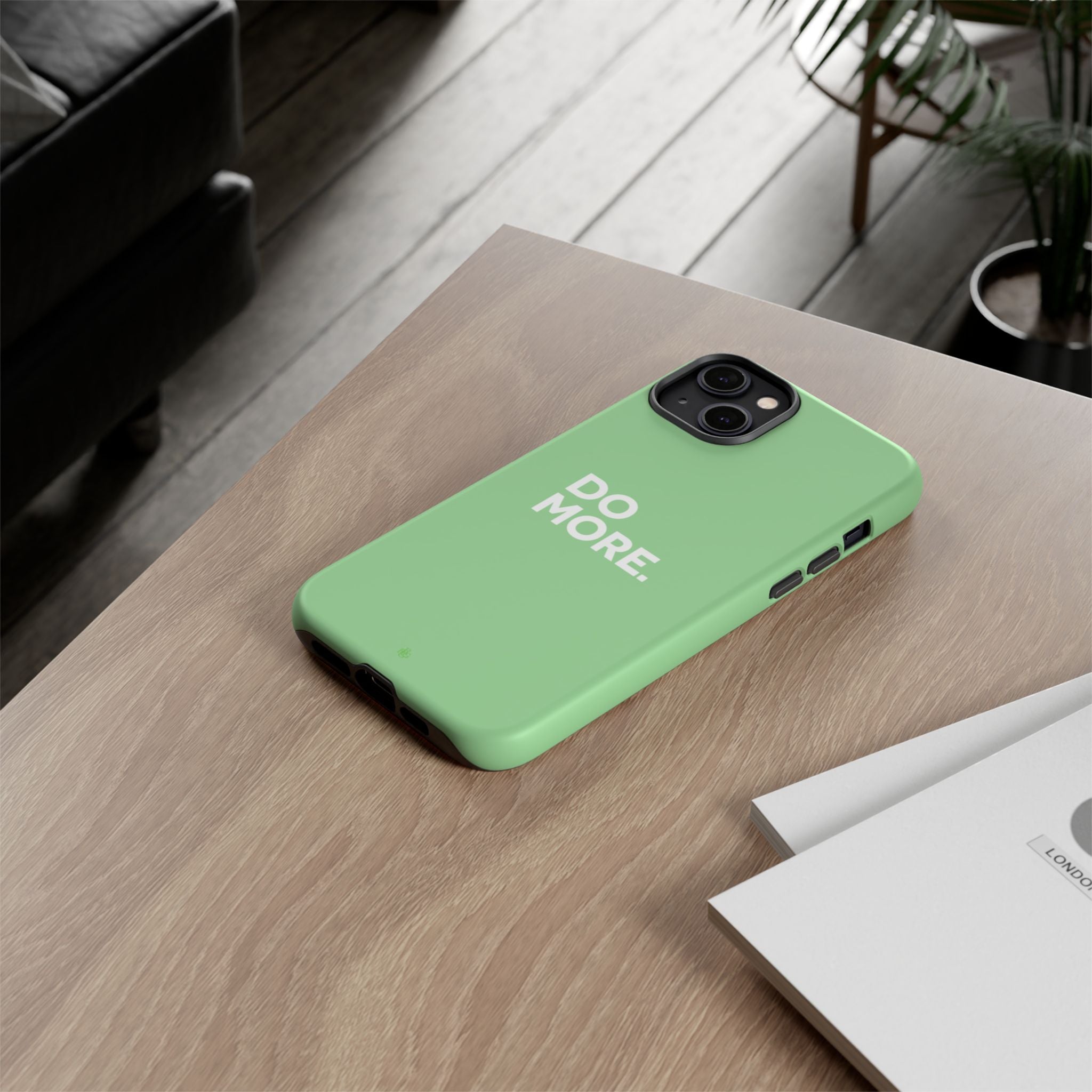 Do More Mint Green Tough Phone Case for iPhone, Galaxy,or Google Pixel