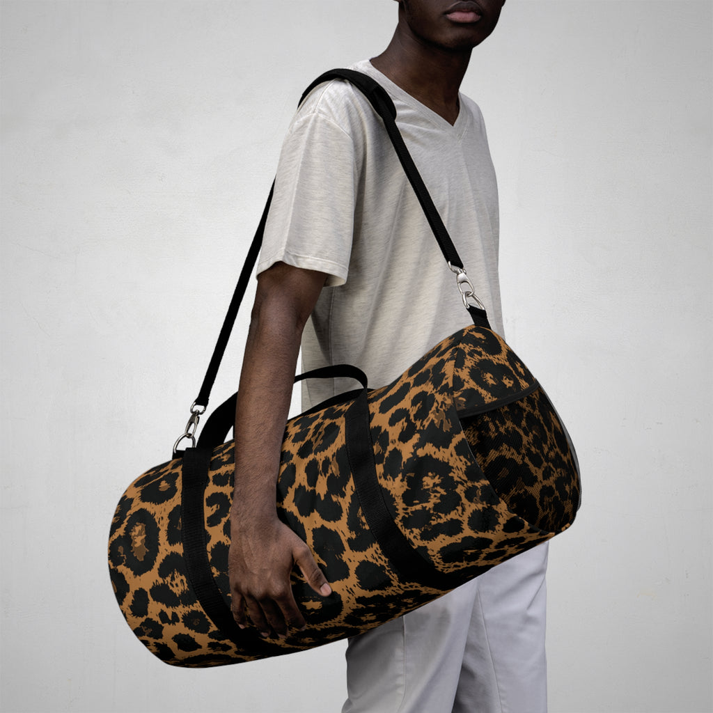 Leopard Print Duffel Bag