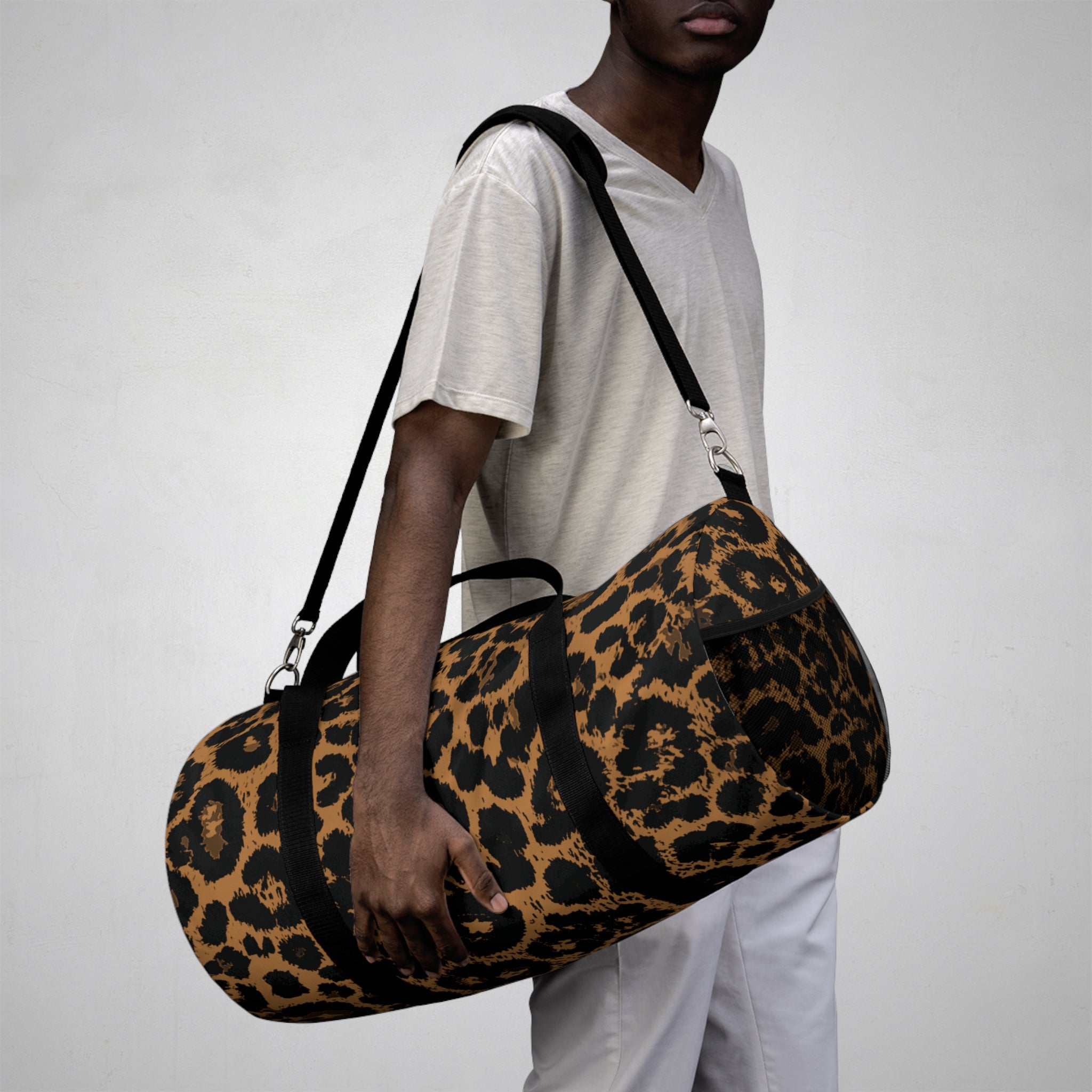Leopard Print Duffel Bag