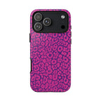 Pink Purple Leopard Tough Phone Case iPhone, Galaxy and Google Pixel