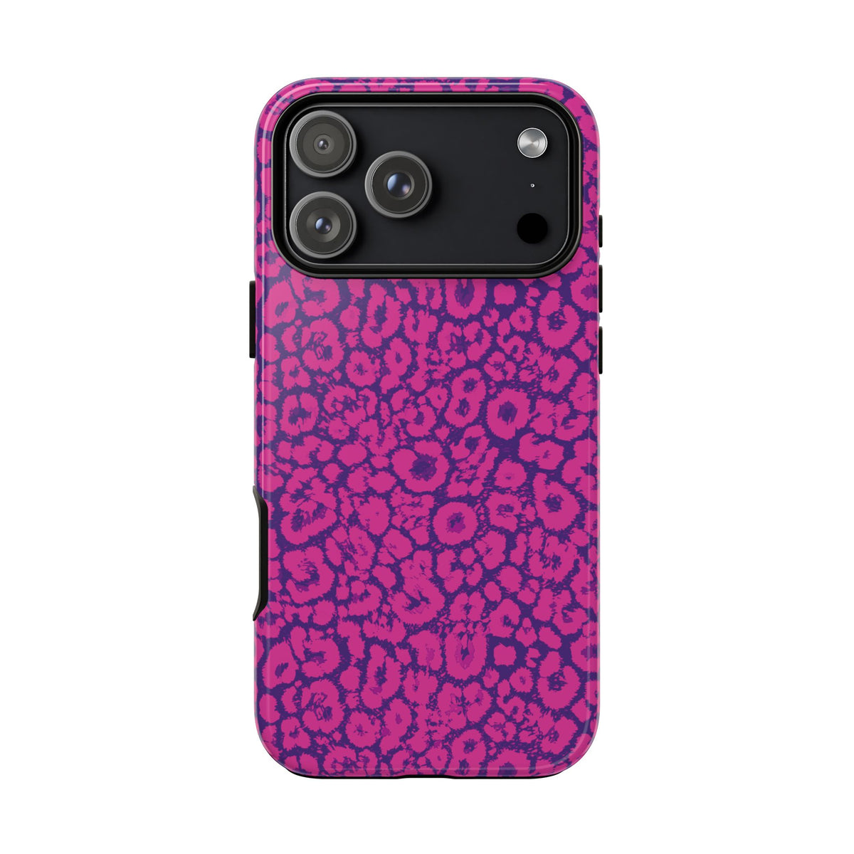 Pink Purple Leopard Tough Phone Case iPhone, Galaxy and Google Pixel