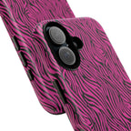 Pink Zebra Tough Phone Case for iPhone, Galaxy, or Google Pixel