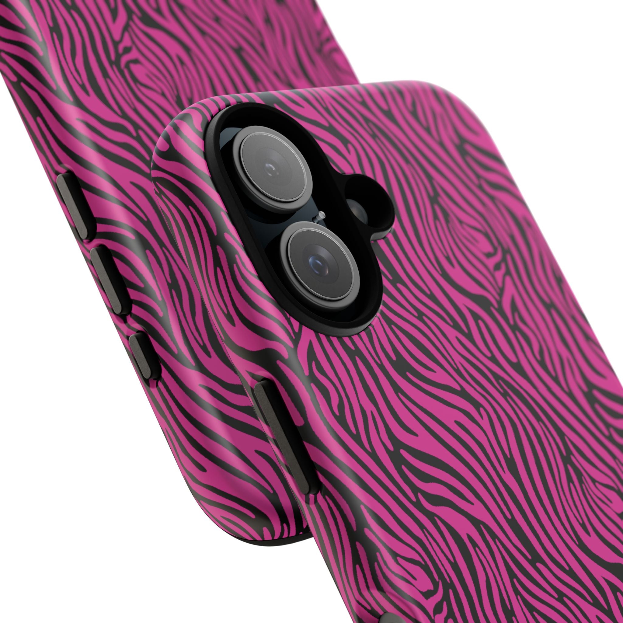 Pink Zebra Tough Phone Case for iPhone, Galaxy, or Google Pixel