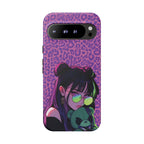 Purple Pink Leopard Kz iPhone, Galaxy and Google Tough Cases