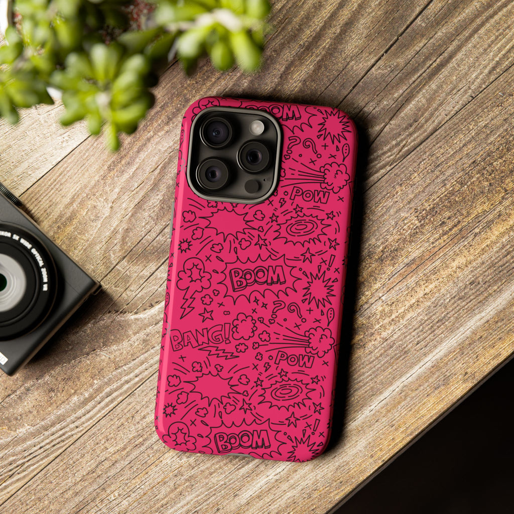 Boom Wow Tough Case for iPhone, Galaxy, or Google Pixel