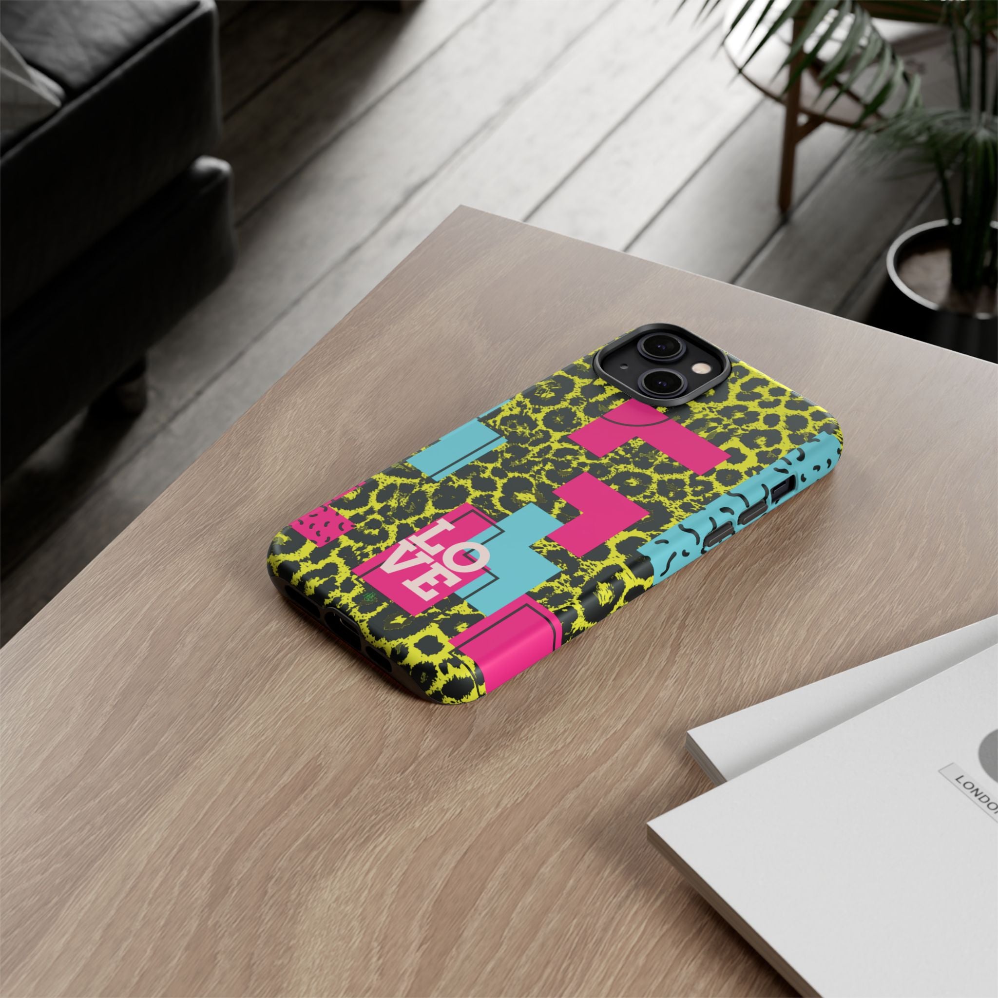 LOVE Neon Yellow RG Phone Case iPhone, Galaxy and Google Tough Cases