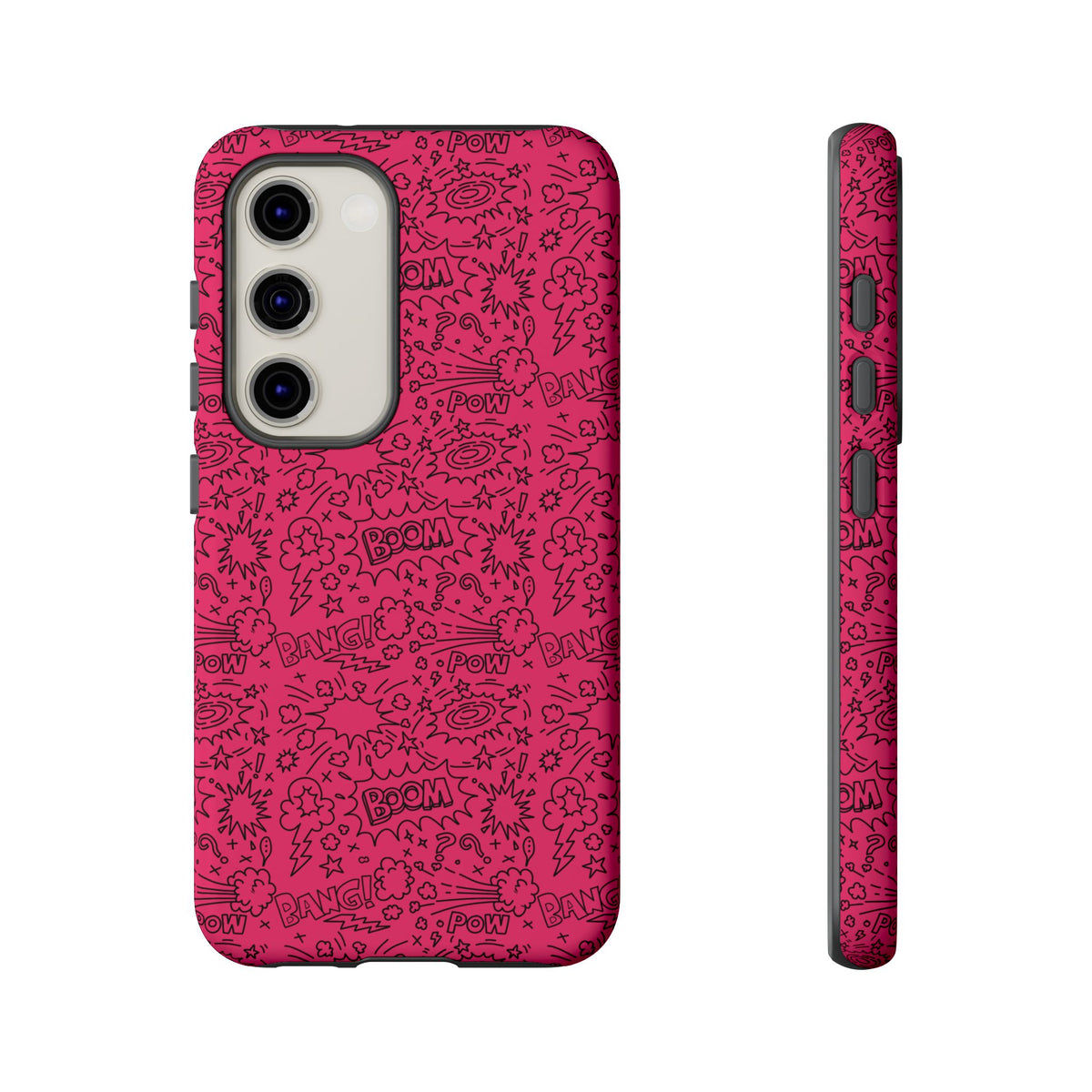 Pink Wow Tough Case for iPhone, Galaxy, or Google Pixel