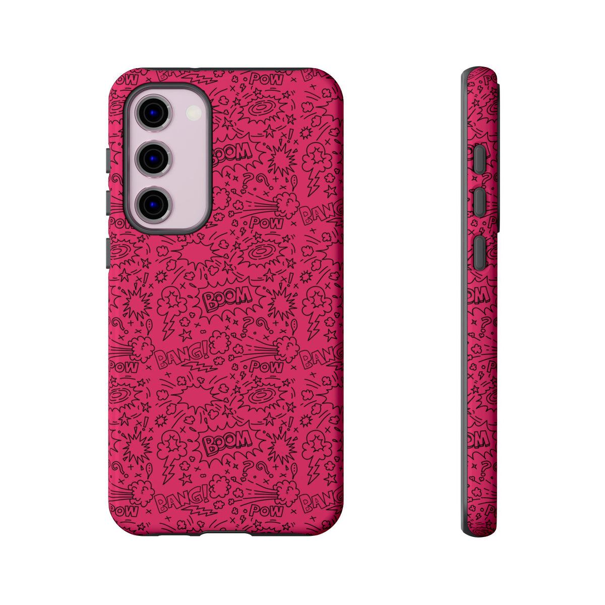 Pink Wow Tough Case for iPhone, Galaxy, or Google Pixel