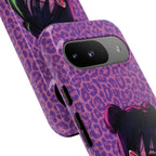 Purple Pink Leopard Kz iPhone, Galaxy and Google Tough Cases
