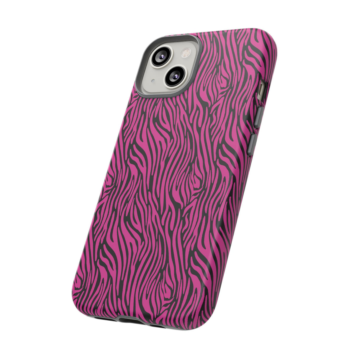 Pink Zebra Tough Phone Case for iPhone, Galaxy, or Google Pixel