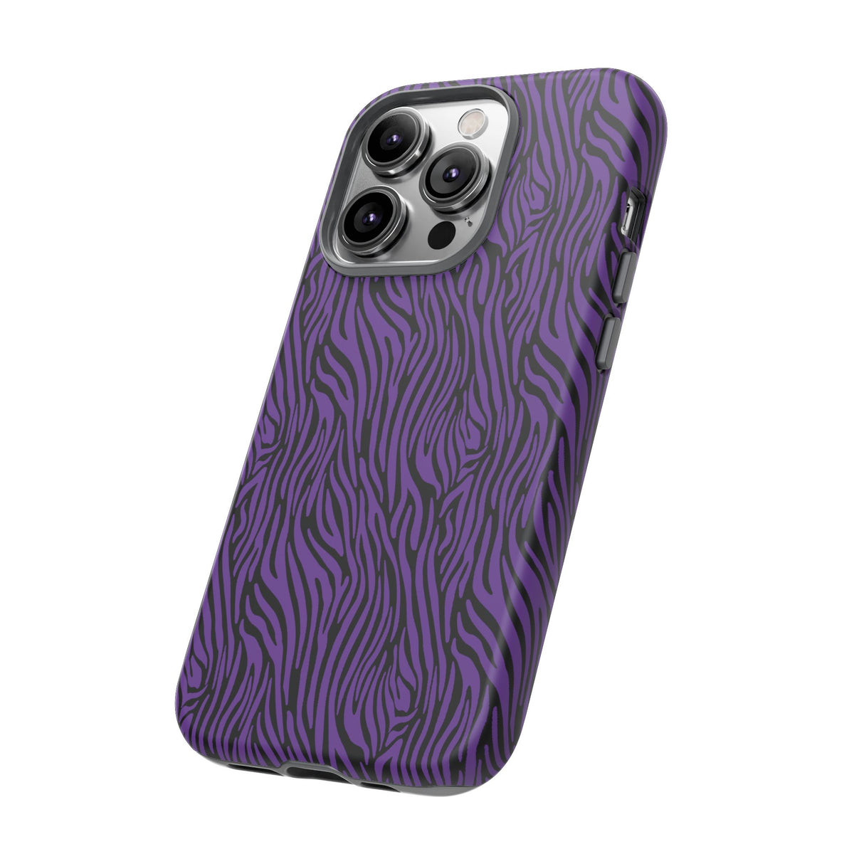 Purple Zebra Tough Phone Case for iPhone, Galaxy, or Google Pixel