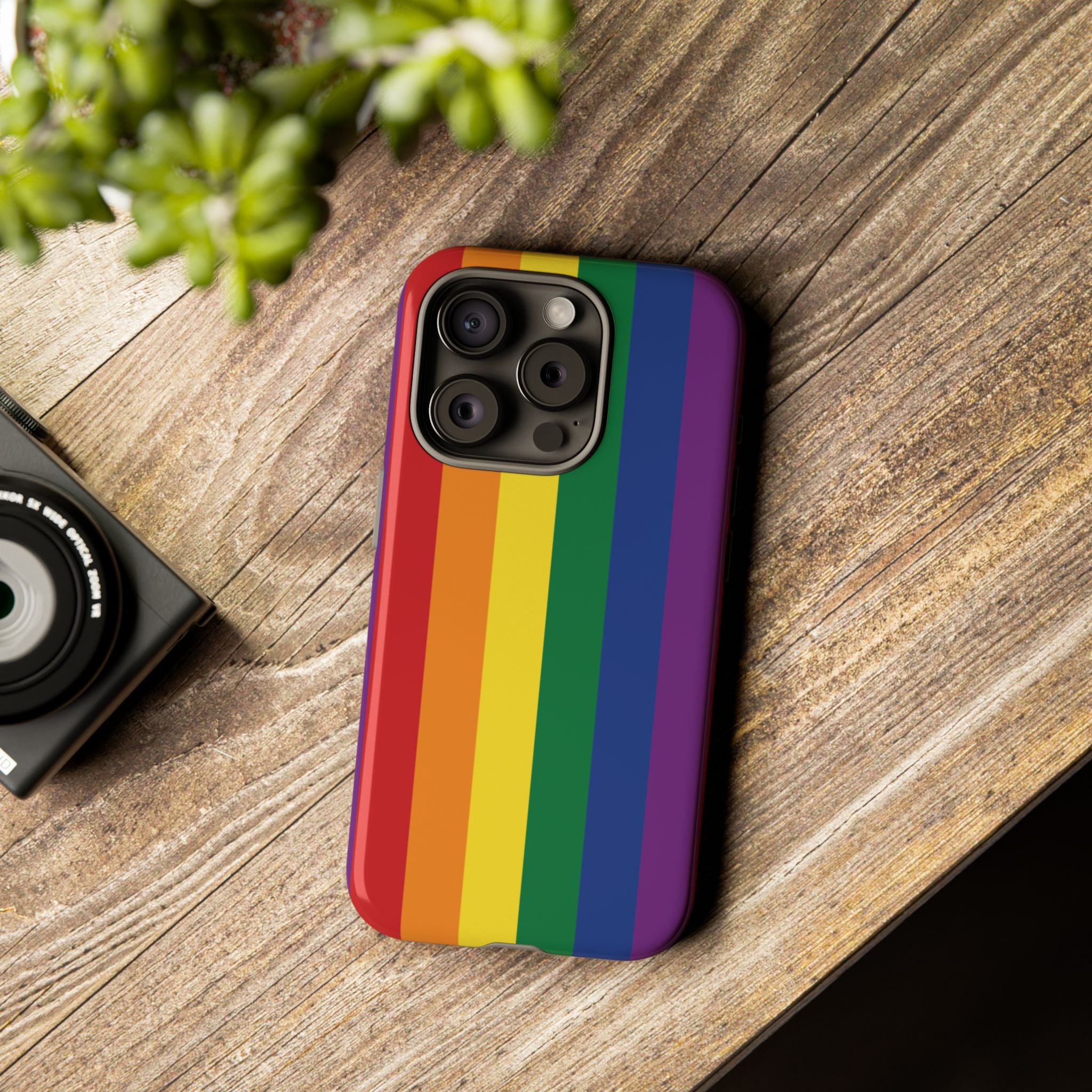 LGBTQ Rainbow Flag Tough Phone Case for iPhone, Galaxy, or Google Pixel