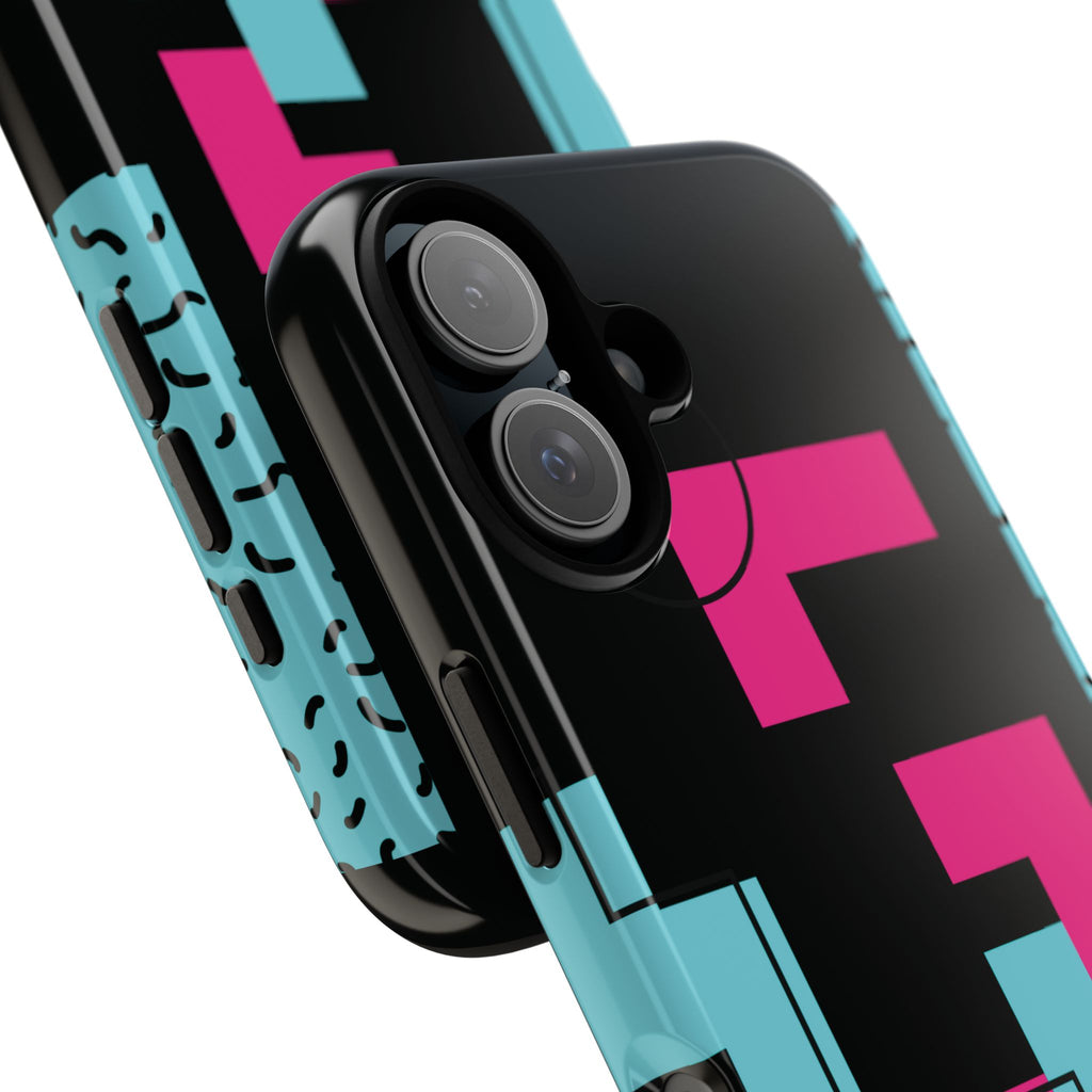 Retro Blocks LOVE Tough Case for iPhone, Galaxy or Google Pixel