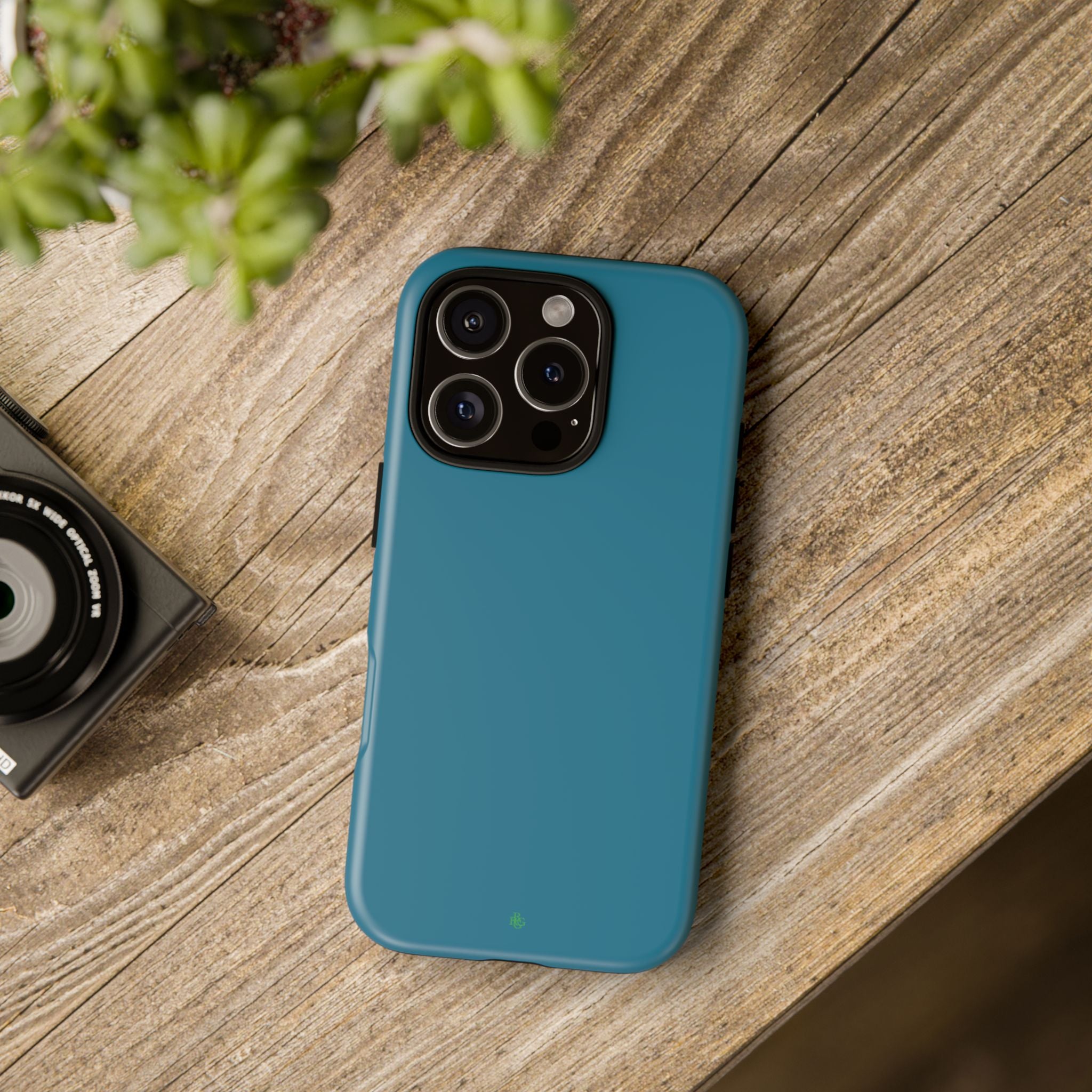 Teal Green RG Tough Phone Case for iPhone, Galaxy, or Google Pixel