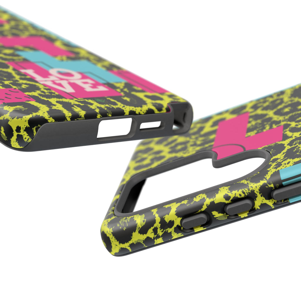 LOVE Neon Yellow RG Phone Case iPhone, Galaxy and Google Tough Cases