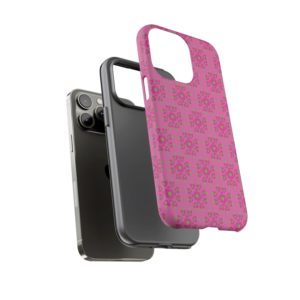 Floresta Heart Pink Tough Phone Case iPhone, Galaxy, or Google Pixel