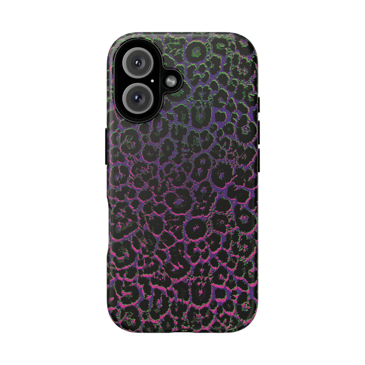 Colorful Leopard Tough Phone Case for iPhone, Galaxy, or Google Pixel