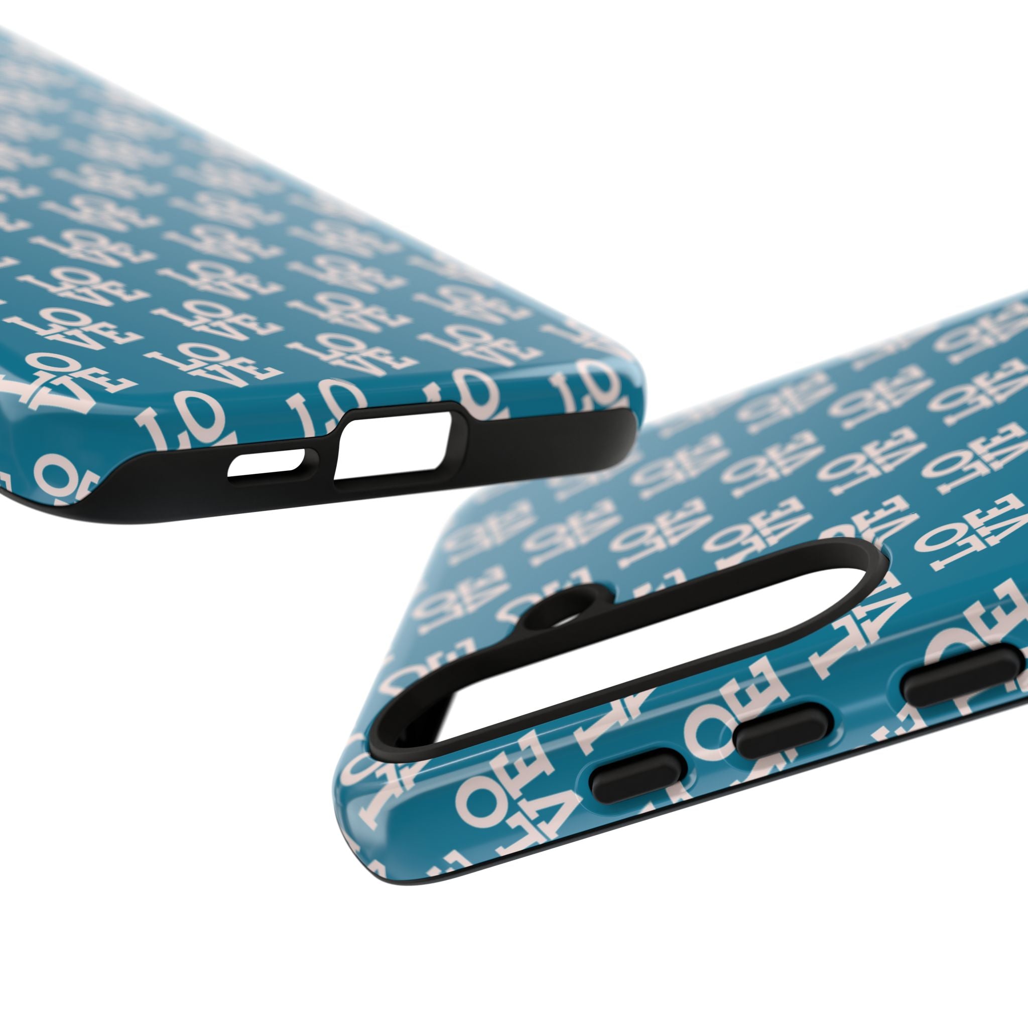 LOVE Teal Green Tough Phone Case iPhone, Galaxy, or Google Pixel