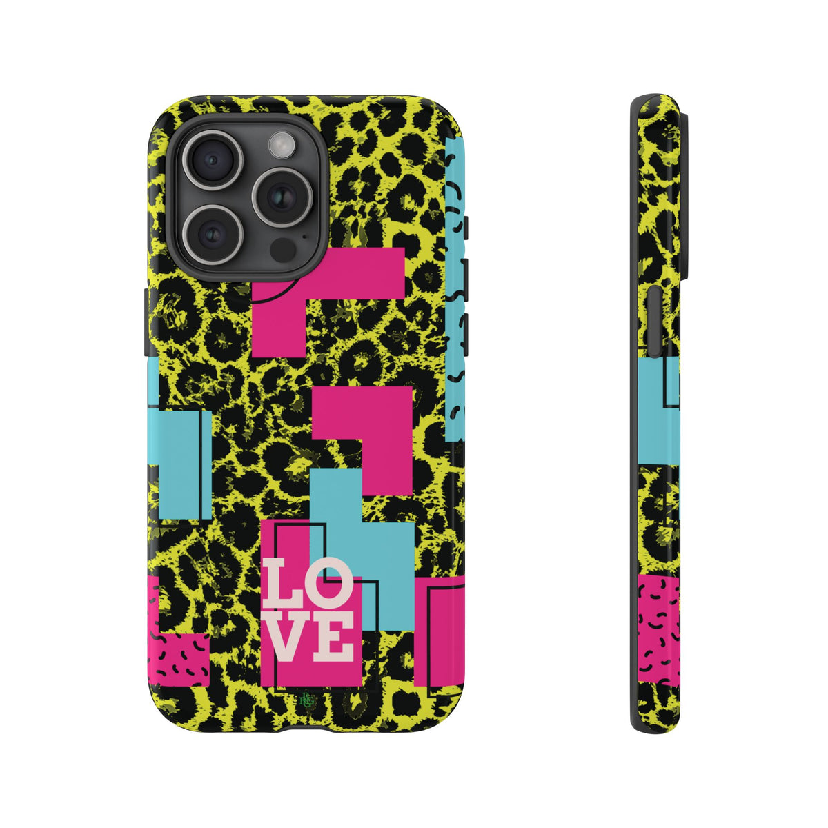 LOVE Neon Yellow RG Phone Case iPhone, Galaxy and Google Tough Cases