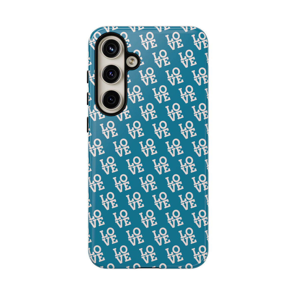 LOVE Teal Green Tough Phone Case iPhone, Galaxy, or Google Pixel