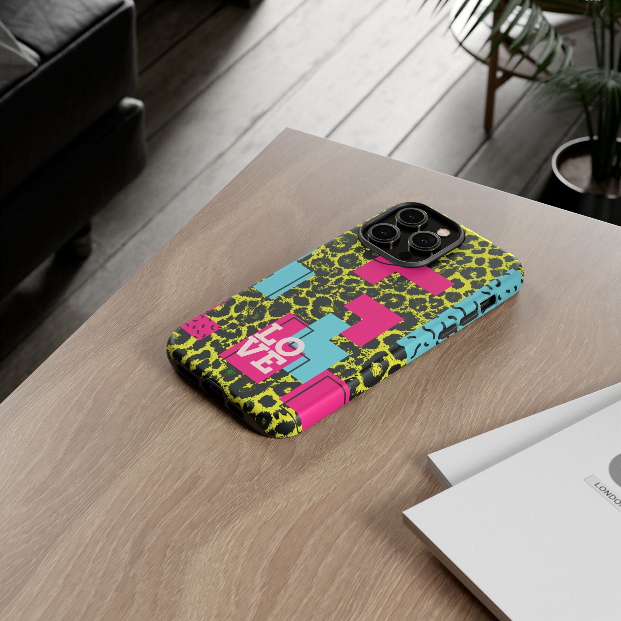 LOVE Neon Yellow RG Phone Case iPhone, Galaxy and Google Tough Cases