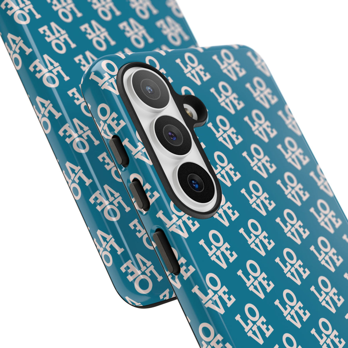 LOVE Teal Green Tough Phone Case iPhone, Galaxy, or Google Pixel