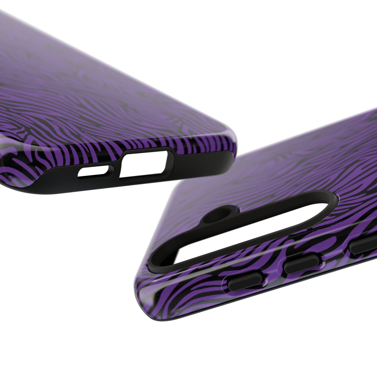 Purple Zebra Tough Phone Case for iPhone, Galaxy, or Google Pixel