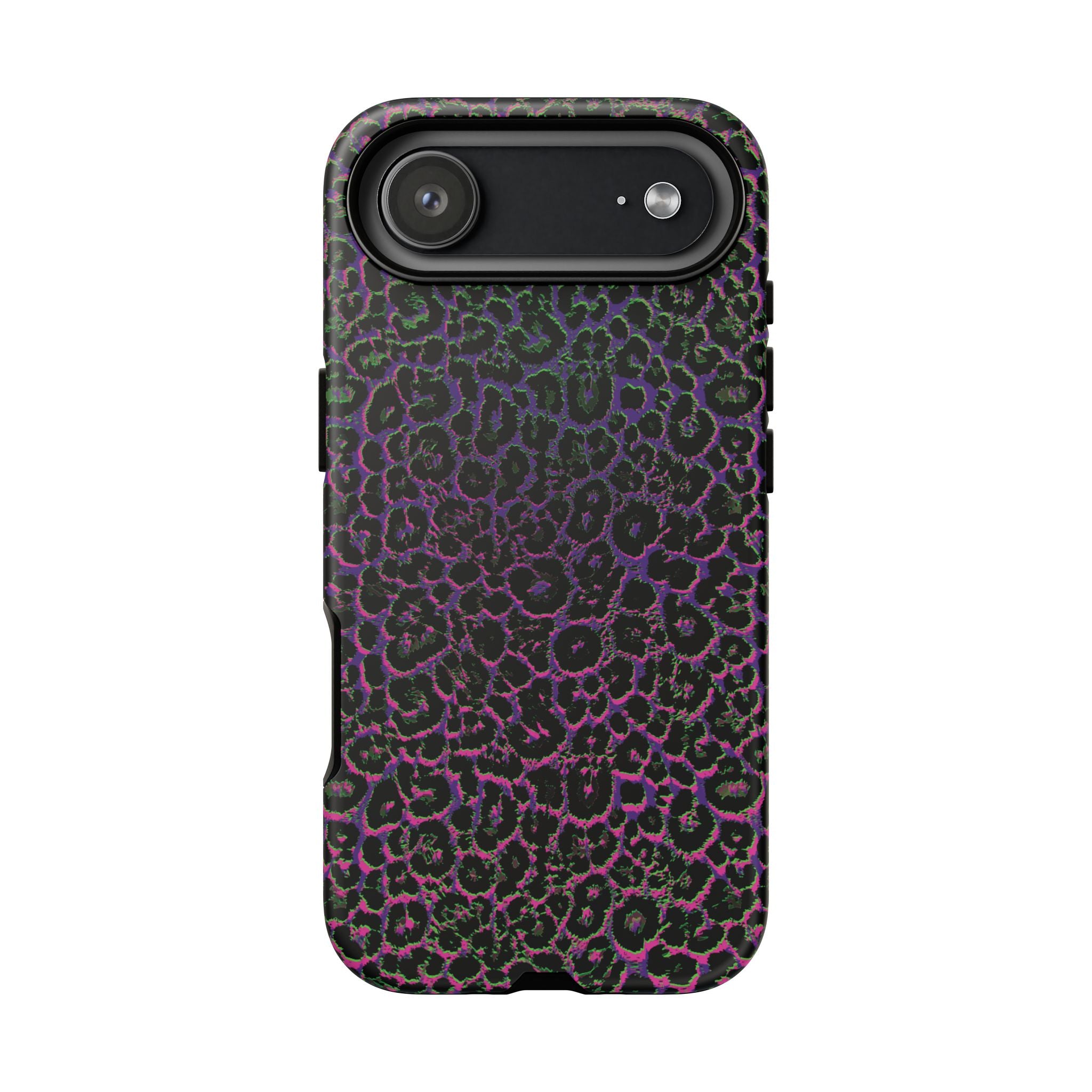 Colorful Leopard Tough Phone Case for iPhone, Galaxy, or Google Pixel