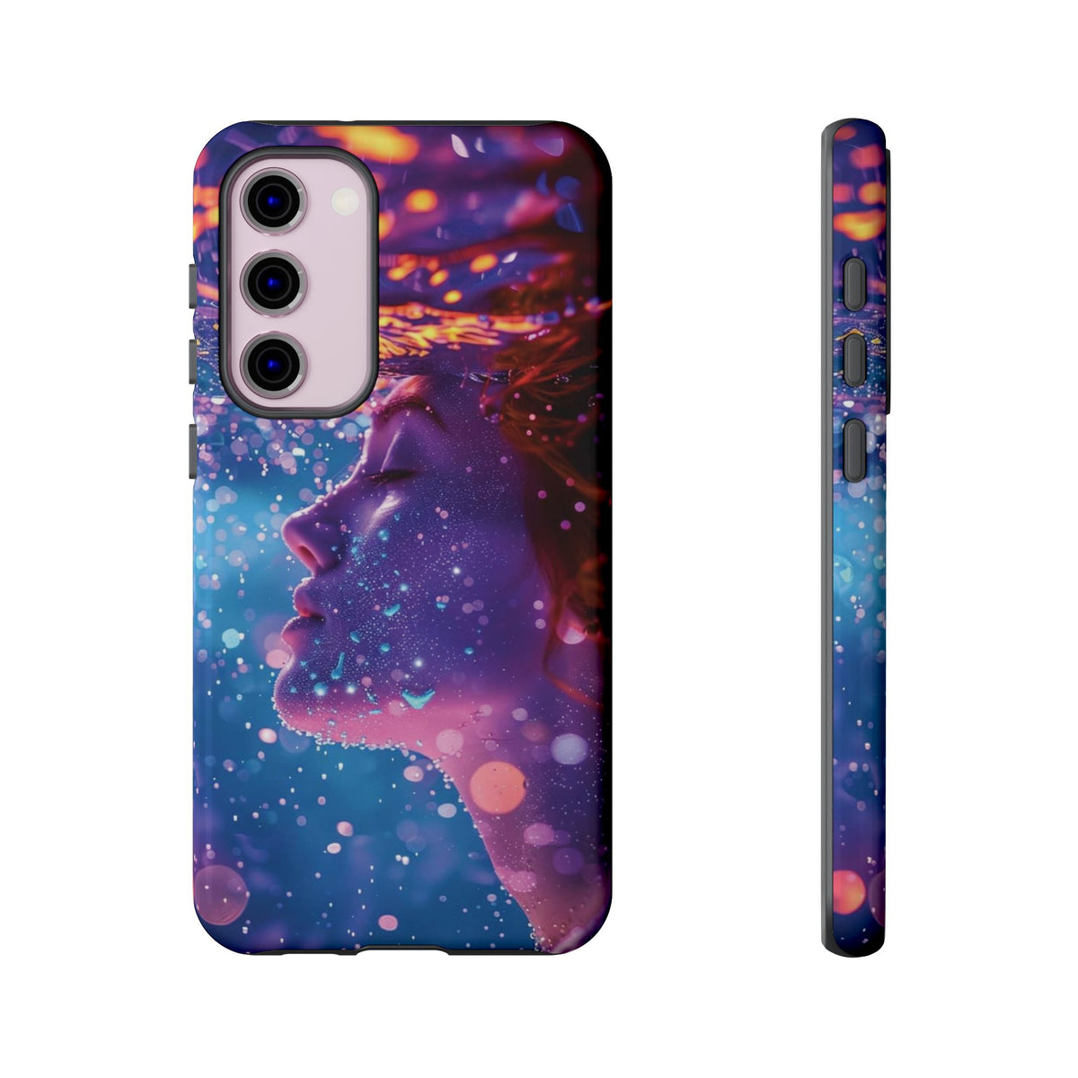 Meditating Underwater Tough Phone Case for iPhone, Galaxy, or Google Pixel