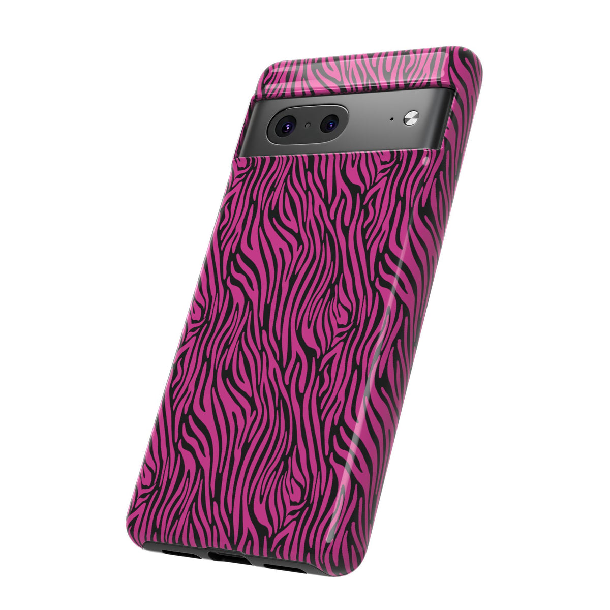 Pink Zebra Tough Phone Case for iPhone, Galaxy, or Google Pixel