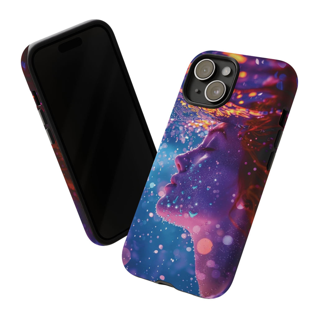 Meditating Underwater Tough Phone Case for iPhone, Galaxy, or Google Pixel
