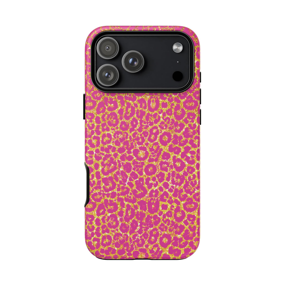 Pink Gold Leopard Tough Case for iPhone, Galaxy, or Google Pixel