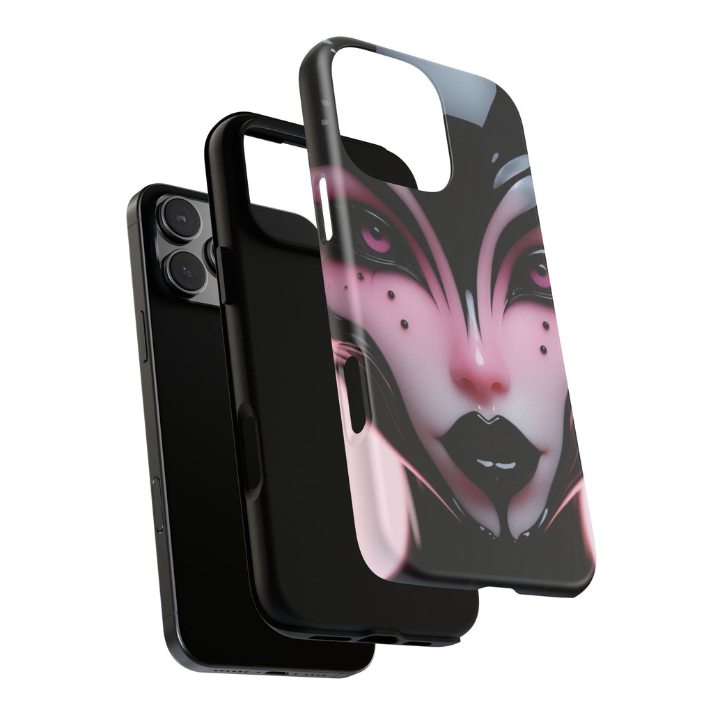 Pink Alien Tough Phone Case for iPhone, Galaxy, or Google Pixel
