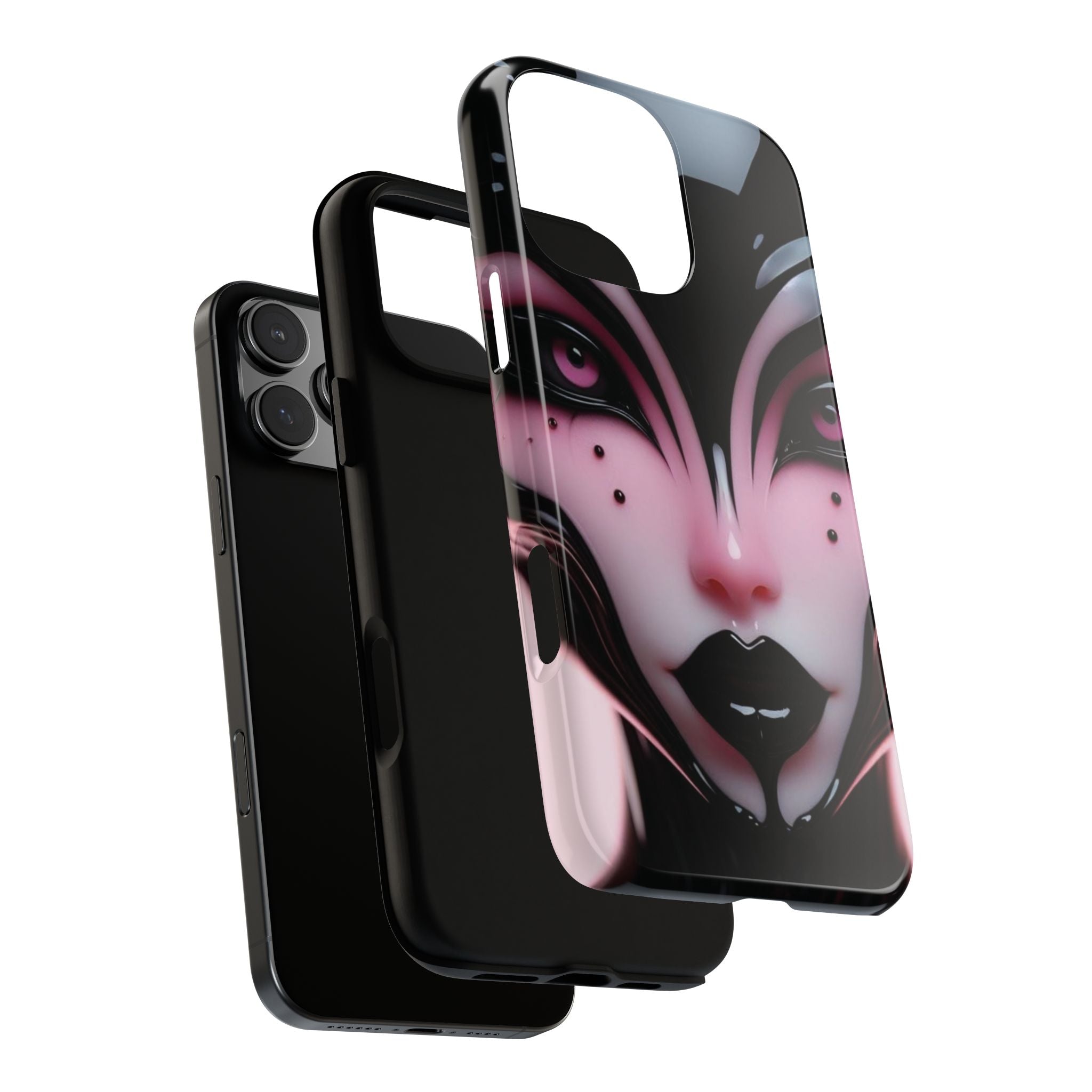 Pink Alien Tough Phone Case for iPhone, Galaxy, or Google Pixel