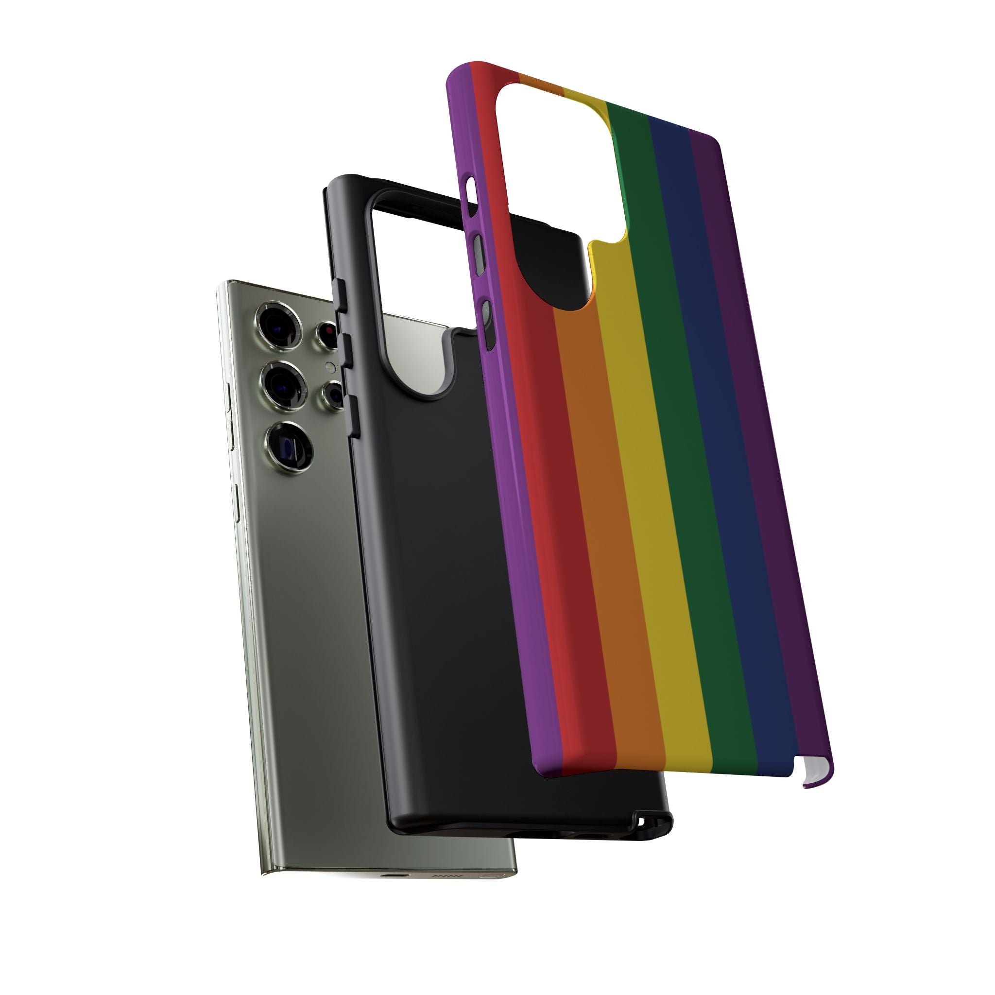 LGBTQ Rainbow Flag Tough Phone Case for iPhone, Galaxy, or Google Pixel